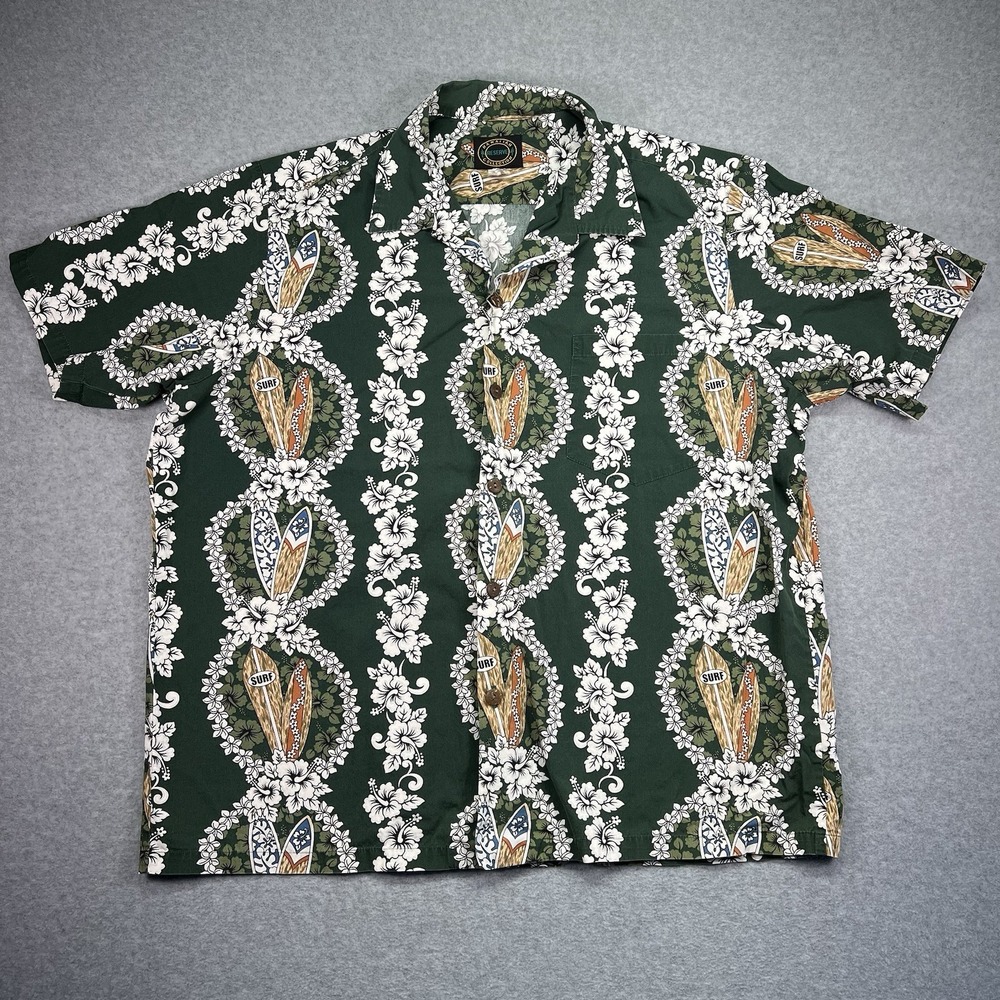 Hawaiian Reserve Collection 2XL Shirt‎ 100% Rayon Made in Hawaii Surf Boards